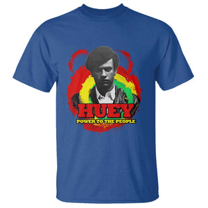 Huey P Newton T Shirt Power To The People Black History Month TS11 Royal Blue Print Your Wear