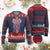 Pray On It Pray Over It Pray Through It Knit Sweatshirt Christian Religious God Valentine's Day Coquette Cross TS11 Burgundy Print Your Wear
