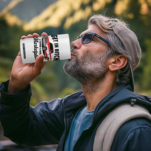 Funny Get in Bitch I Found A Deal On Marketplace 4 in 1 Can Cooler Tumbler Red Truck TS11 Print Your Wear