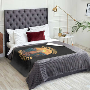 Funny Groundhog Whisperer Throw Blanket Screaming Woodchuck Mountain Forest TS11 Print Your Wear