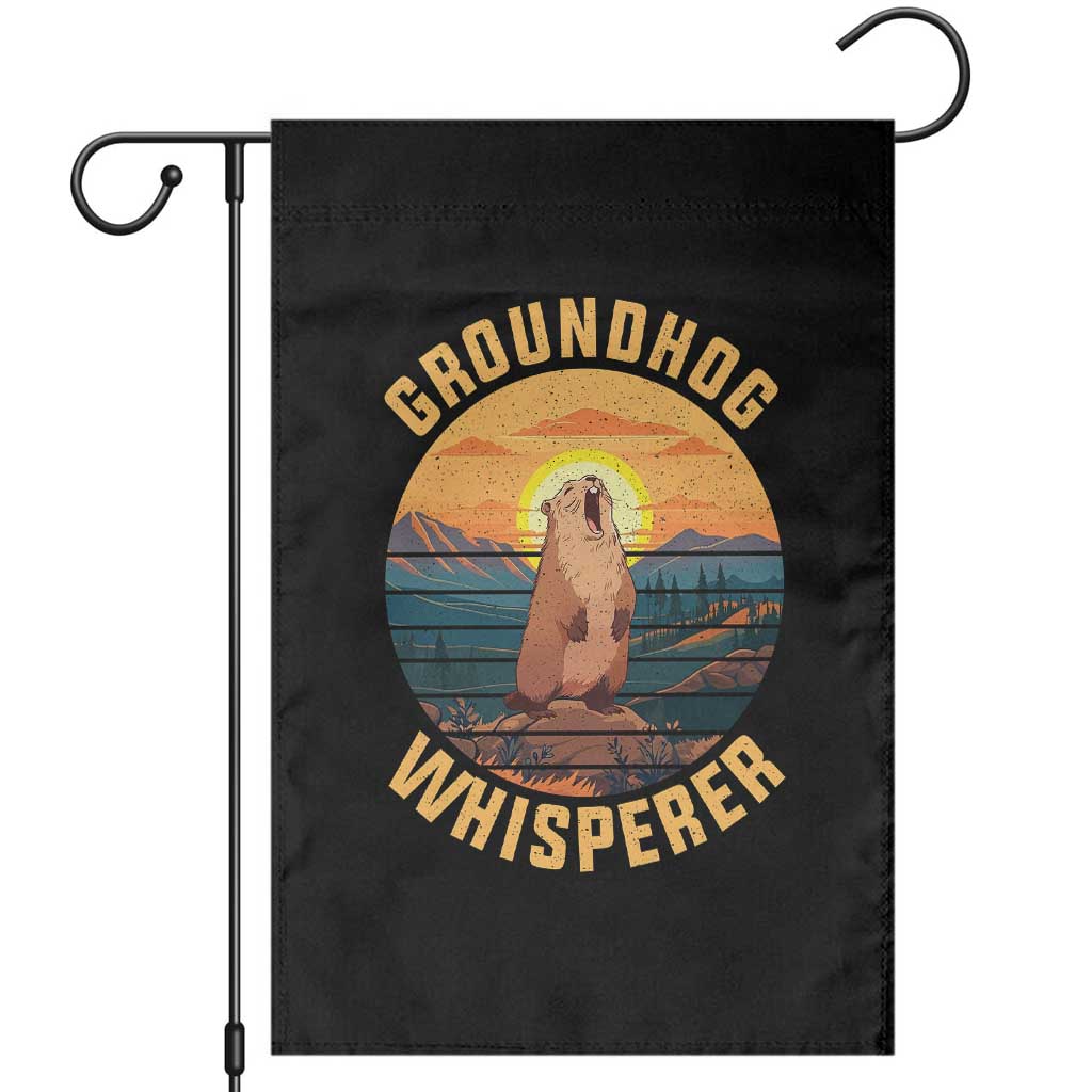 Funny Groundhog Whisperer Garden Flag Screaming Woodchuck Mountain Forest TS11 Black Print Your Wear