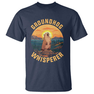 Funny Groundhog Whisperer T Shirt Screaming Woodchuck Mountain Forest TS11 Navy Print Your Wear