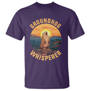 Funny Groundhog Whisperer T Shirt Screaming Woodchuck Mountain Forest TS11 Purple Print Your Wear