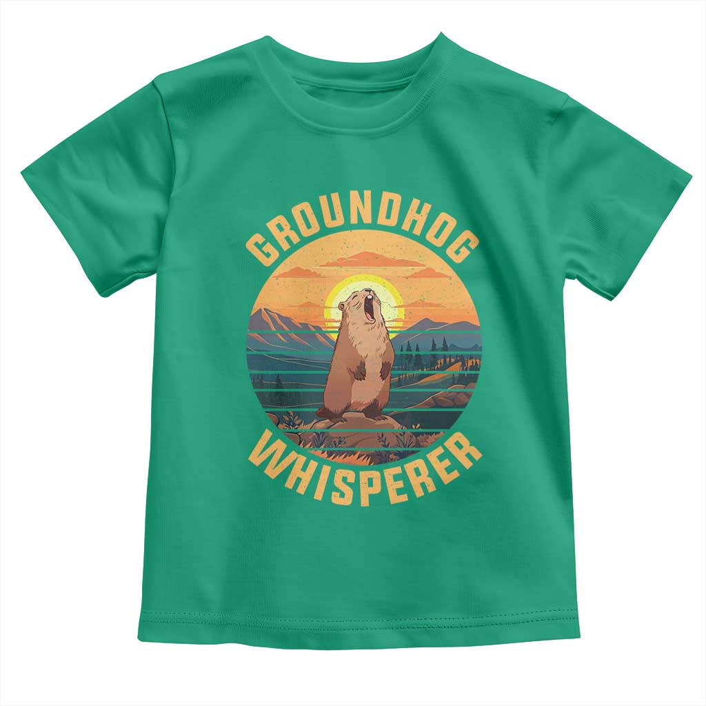 Funny Groundhog Whisperer Toddler T Shirt Screaming Woodchuck Mountain Forest TS11 Irish Green Print Your Wear