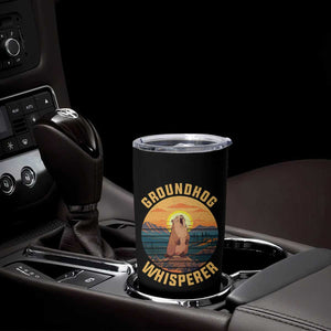 Funny Groundhog Whisperer Tumbler Cup Screaming Woodchuck Mountain Forest TS11 Print Your Wear