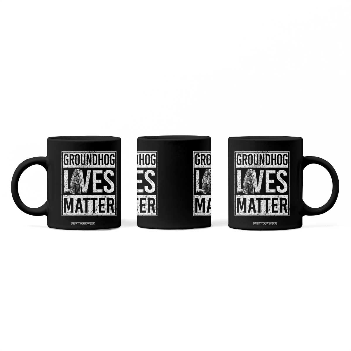 Groundhog Lives Matter Coffee Mug Funny Woodchuck Groundhog Day TS11 Print Your Wear