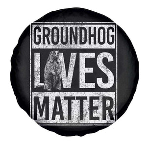 Groundhog Lives Matter Spare Tire Cover Funny Woodchuck Groundhog Day TS11 Print Your Wear