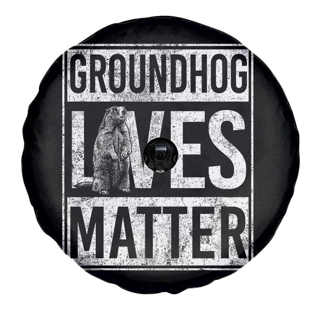 Groundhog Lives Matter Spare Tire Cover Funny Woodchuck Groundhog Day TS11 Print Your Wear