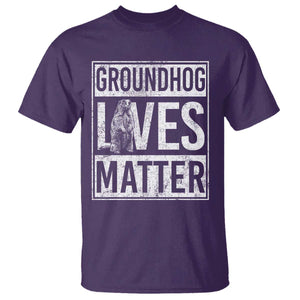 Groundhog Lives Matter T Shirt Funny Woodchuck Groundhog Day TS11 Purple Print Your Wear