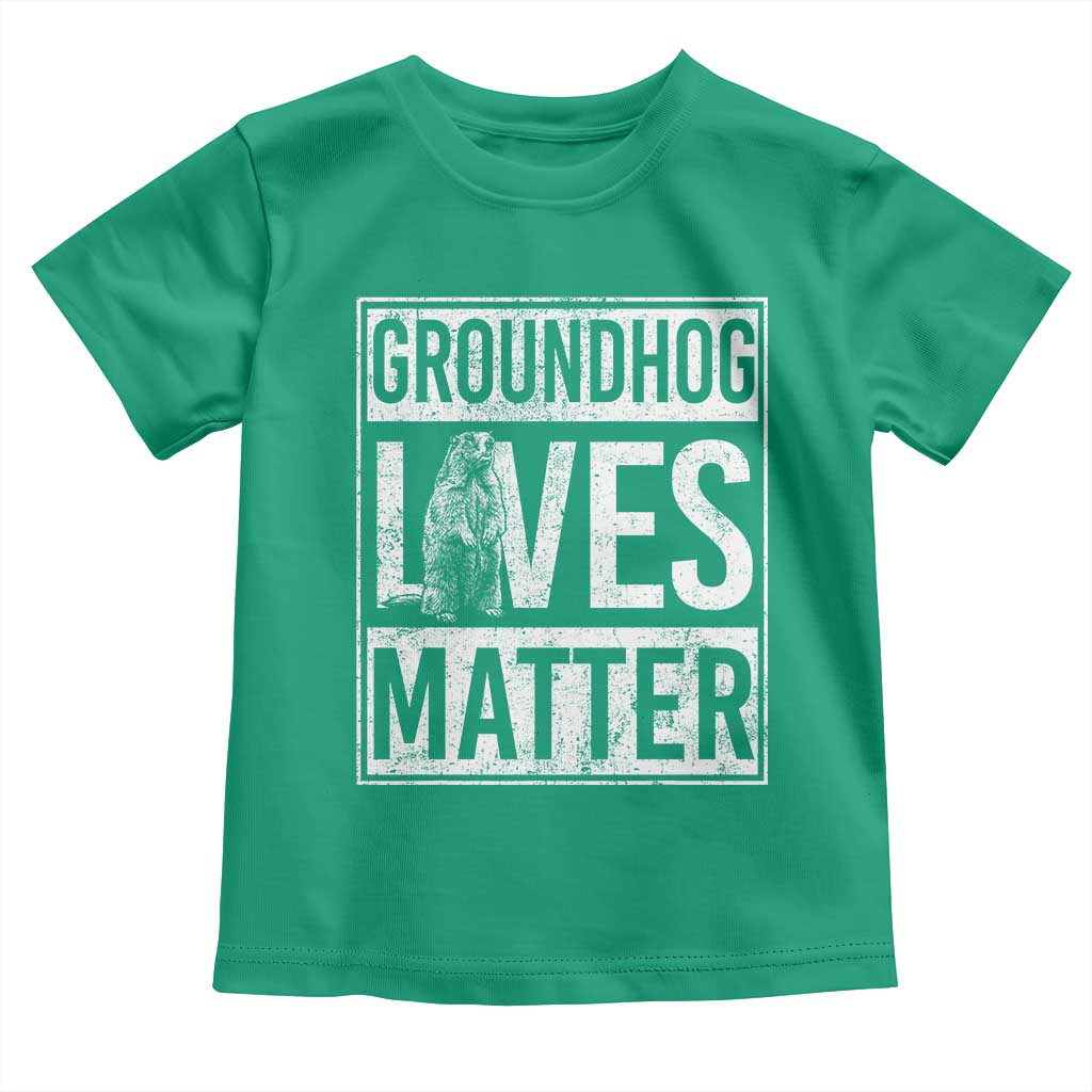 Groundhog Lives Matter Toddler T Shirt Funny Woodchuck Groundhog Day TS11 Irish Green Print Your Wear