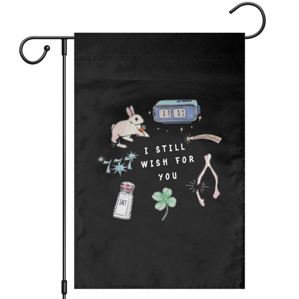 I Still Wish for You Lucky Rabbit 1111 Stars Clover Signs Garden Flag TS11 Black Print Your Wear