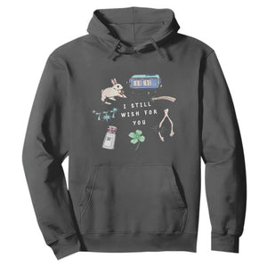 I Still Wish for You Lucky Rabbit 1111 Stars Clover Signs Hoodie TS11 Dark Heather Print Your Wear
