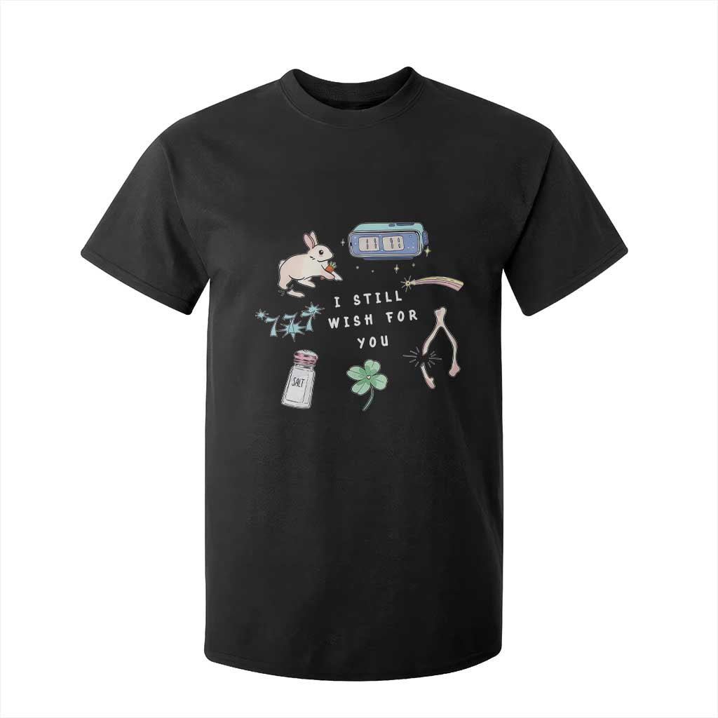 I Still Wish for You Lucky Rabbit 1111 Stars Clover Signs T Shirt For Kid TS11 Black Print Your Wear