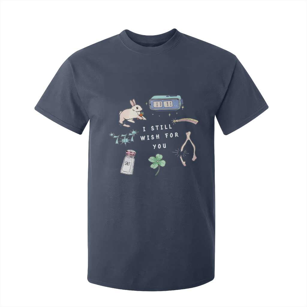 I Still Wish for You Lucky Rabbit 1111 Stars Clover Signs T Shirt For Kid TS11 Navy Print Your Wear