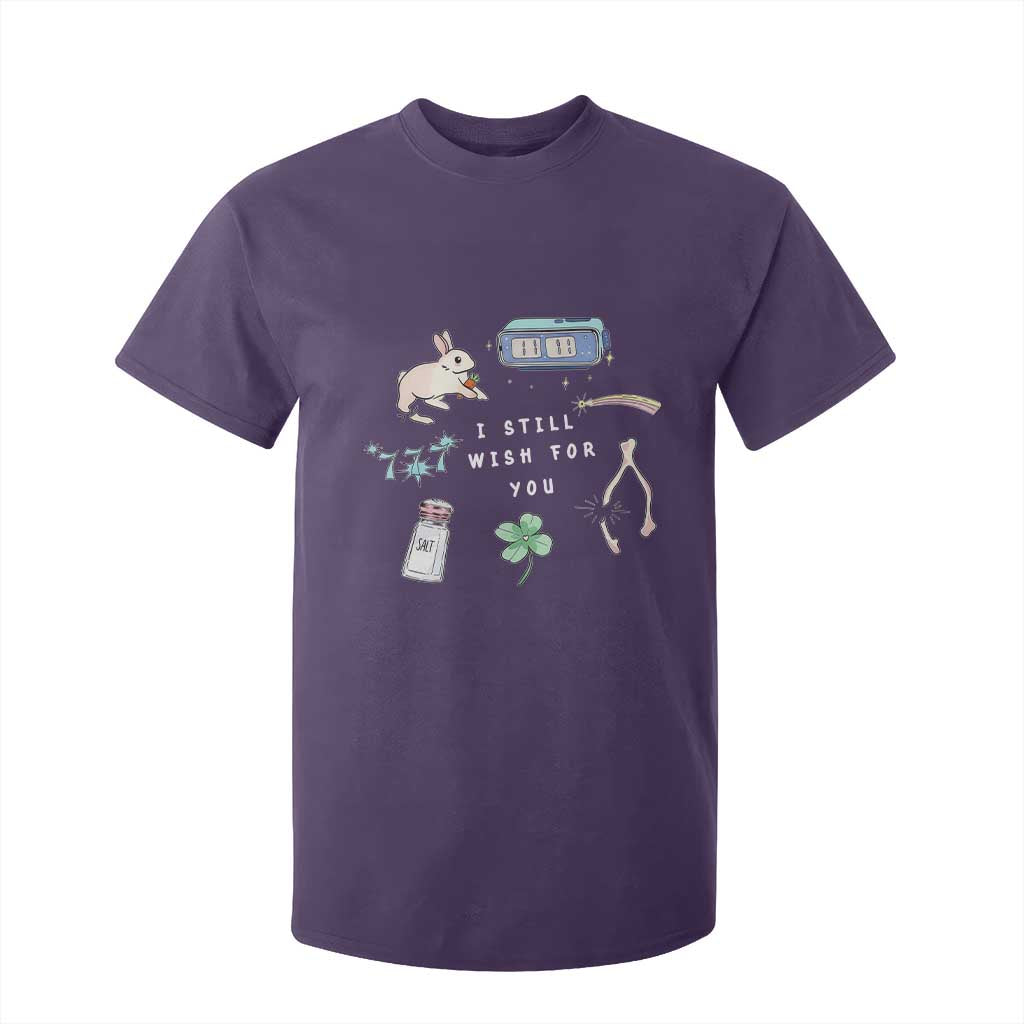 I Still Wish for You Lucky Rabbit 1111 Stars Clover Signs T Shirt For Kid TS11 Purple Print Your Wear