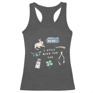 I Still Wish for You Lucky Rabbit 1111 Stars Clover Signs Racerback Tank Top TS11 Dark Heather Print Your Wear