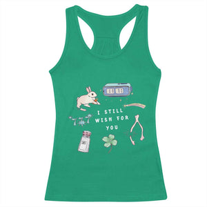 I Still Wish for You Lucky Rabbit 1111 Stars Clover Signs Racerback Tank Top TS11 Irish Green Print Your Wear