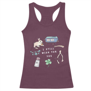 I Still Wish for You Lucky Rabbit 1111 Stars Clover Signs Racerback Tank Top TS11 Maroon Print Your Wear