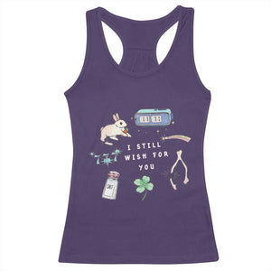 I Still Wish for You Lucky Rabbit 1111 Stars Clover Signs Racerback Tank Top TS11 Purple Print Your Wear