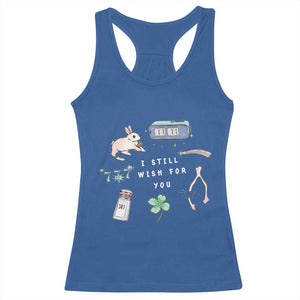 I Still Wish for You Lucky Rabbit 1111 Stars Clover Signs Racerback Tank Top TS11 Royal Blue Print Your Wear