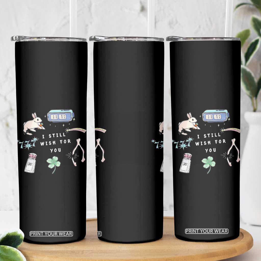 I Still Wish for You Lucky Rabbit 1111 Stars Clover Signs Skinny Tumbler TS11 Print Your Wear
