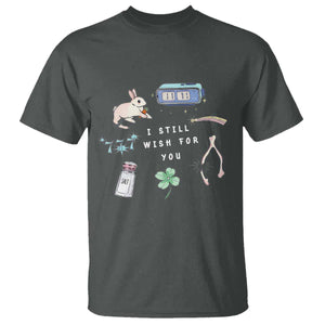I Still Wish for You Lucky Rabbit 1111 Stars Clover Signs T Shirt TS11 Dark Heather Print Your Wear
