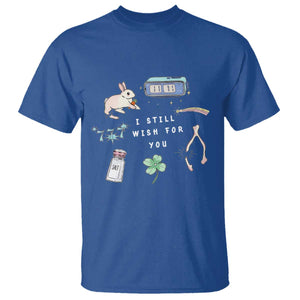 I Still Wish for You Lucky Rabbit 1111 Stars Clover Signs T Shirt TS11 Royal Blue Print Your Wear