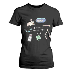 I Still Wish for You Lucky Rabbit 1111 Stars Clover Signs T Shirt For Women TS11 Black Print Your Wear