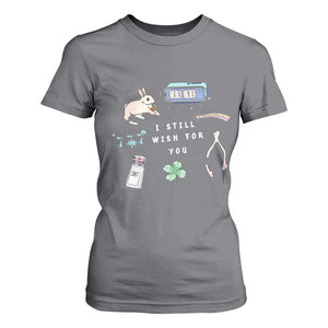 I Still Wish for You Lucky Rabbit 1111 Stars Clover Signs T Shirt For Women TS11 Charcoal Print Your Wear