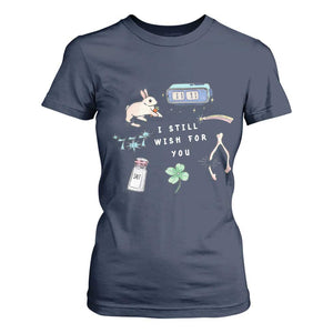 I Still Wish for You Lucky Rabbit 1111 Stars Clover Signs T Shirt For Women TS11 Navy Print Your Wear