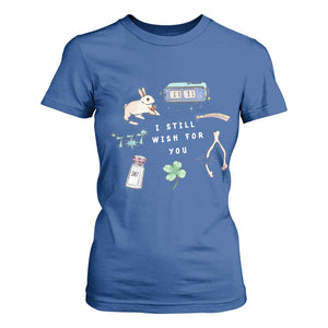 I Still Wish for You Lucky Rabbit 1111 Stars Clover Signs T Shirt For Women TS11 Royal Blue Print Your Wear