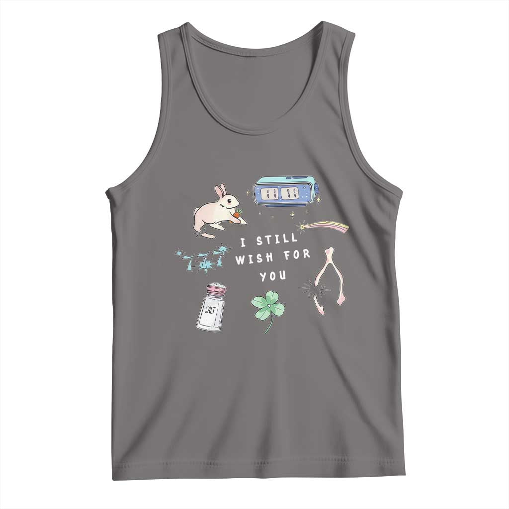 I Still Wish for You Lucky Rabbit 1111 Stars Clover Signs Tank Top TS11 Deep Heather Print Your Wear
