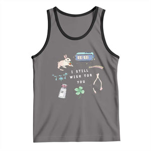 I Still Wish for You Lucky Rabbit 1111 Stars Clover Signs Tank Top TS11 Deep Heather Black Print Your Wear