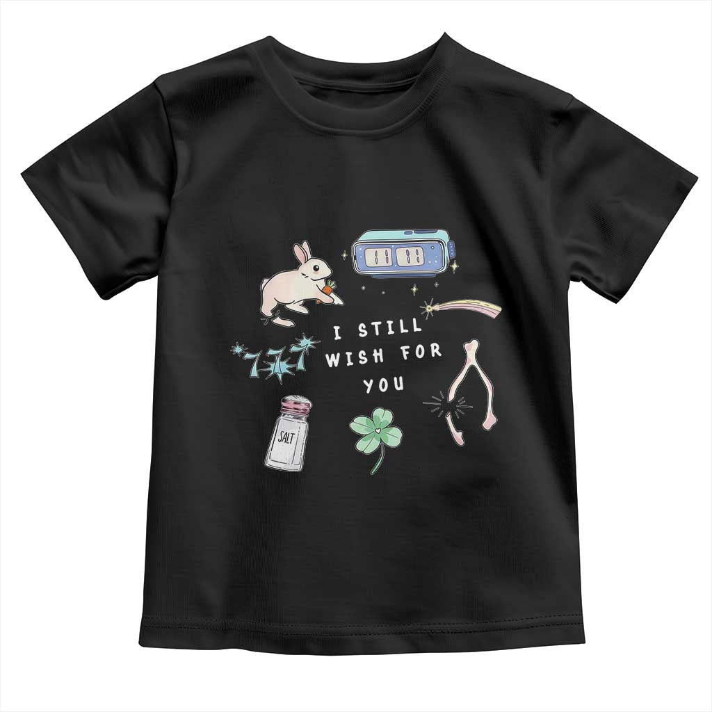 I Still Wish for You Lucky Rabbit 1111 Stars Clover Signs Toddler T Shirt TS11 Black Print Your Wear