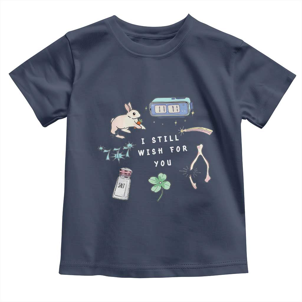 I Still Wish for You Lucky Rabbit 1111 Stars Clover Signs Toddler T Shirt TS11 Navy Print Your Wear