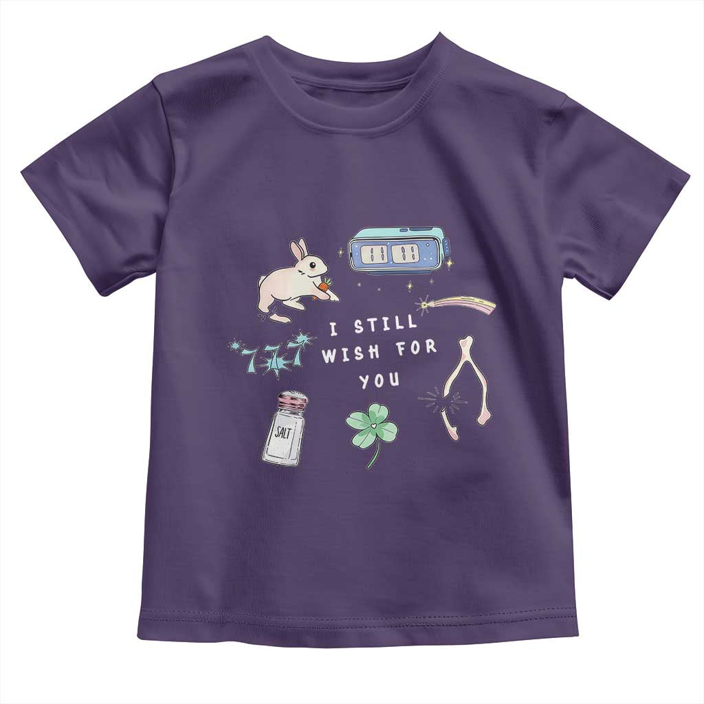 I Still Wish for You Lucky Rabbit 1111 Stars Clover Signs Toddler T Shirt TS11 Purple Print Your Wear