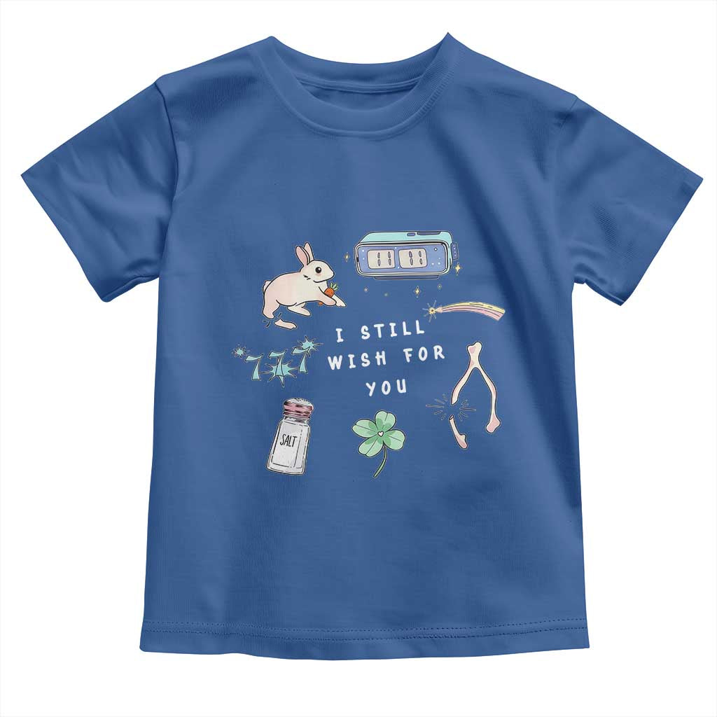 I Still Wish for You Lucky Rabbit 1111 Stars Clover Signs Toddler T Shirt TS11 Royal Blue Print Your Wear
