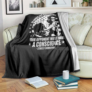Stokely Carmichael Quote Throw Blanket In Order For Nonviolence To Work Your Opponent Must Have A Conscience TS11 Print Your Wear