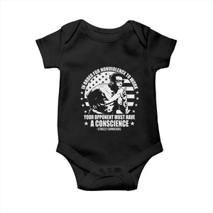 Stokely Carmichael Quote Baby Onesie In Order For Nonviolence To Work Your Opponent Must Have A Conscience TS11 Black Print Your Wear