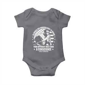 Stokely Carmichael Quote Baby Onesie In Order For Nonviolence To Work Your Opponent Must Have A Conscience TS11 Charcoal Print Your Wear