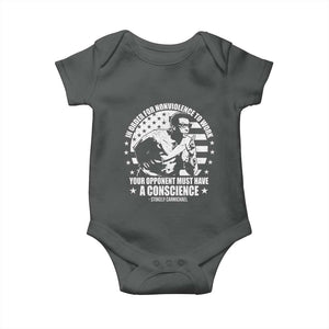 Stokely Carmichael Quote Baby Onesie In Order For Nonviolence To Work Your Opponent Must Have A Conscience TS11 Dark Heather Print Your Wear