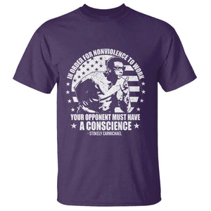 Stokely Carmichael Quote T Shirt In Order For Nonviolence To Work Your Opponent Must Have A Conscience TS11 Purple Print Your Wear