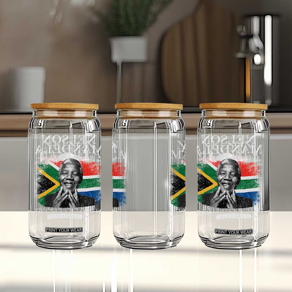 Nelson Mandela Quote Glass Can I Never Lose I Either Win Or I Learn Vintage South African Flag TS11 Print Your Wear