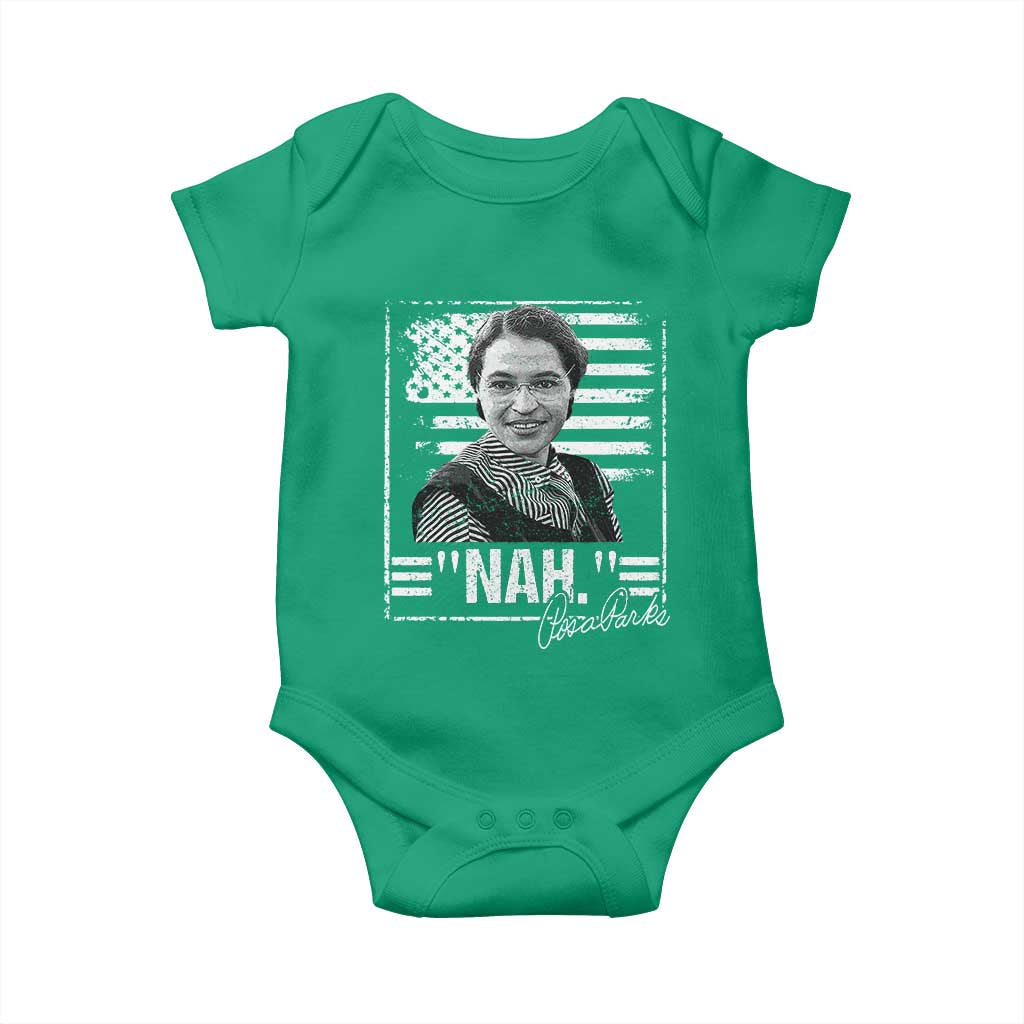 Rosa Parks Nah Quote Baby Onesie Black Movement Protest American Flag TS11 Irish Green Print Your Wear
