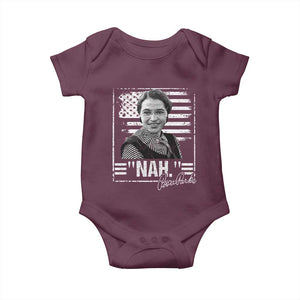 Rosa Parks Nah Quote Baby Onesie Black Movement Protest American Flag TS11 Maroon Print Your Wear