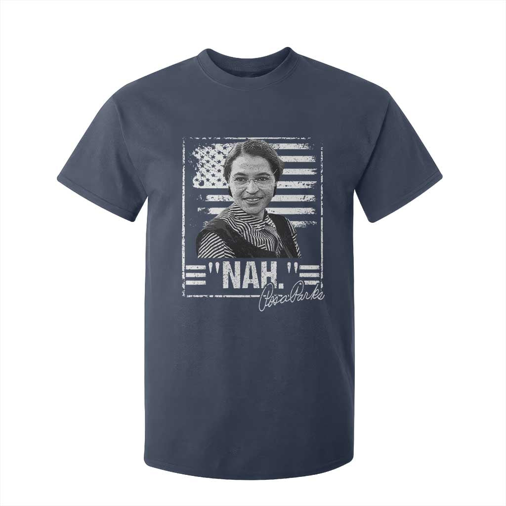 Rosa Parks Nah Quote T Shirt For Kid Black Movement Protest American Flag TS11 Navy Print Your Wear