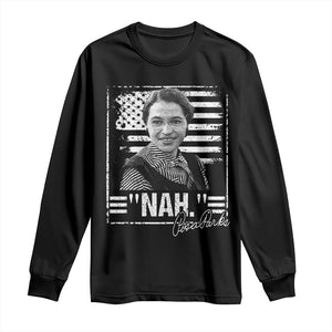 Rosa Parks Nah Quote Long Sleeve Shirt Black Movement Protest American Flag TS11 Black Print Your Wear