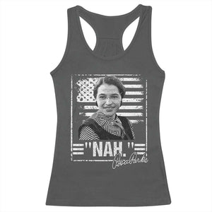 Rosa Parks Nah Quote Racerback Tank Top Black Movement Protest American Flag TS11 Dark Heather Print Your Wear