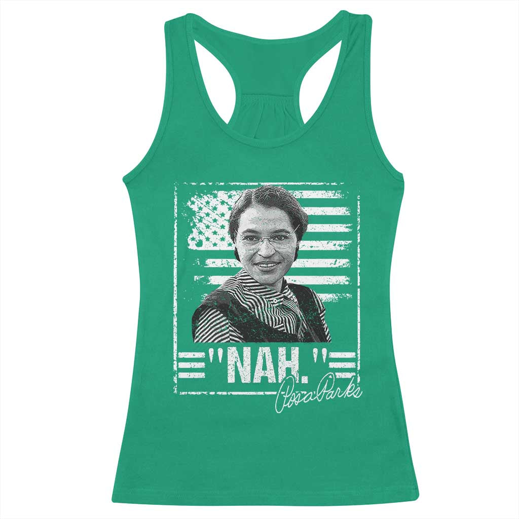 Rosa Parks Nah Quote Racerback Tank Top Black Movement Protest American Flag TS11 Irish Green Print Your Wear