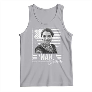 Rosa Parks Nah Quote Tank Top Black Movement Protest American Flag TS11 Athletic Heather Print Your Wear